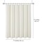 Americanflat 71x71 Woven Linen Shower Curtain with Tassel Accents - Includes 12 Grommets and Hooks - 100% Polyester
